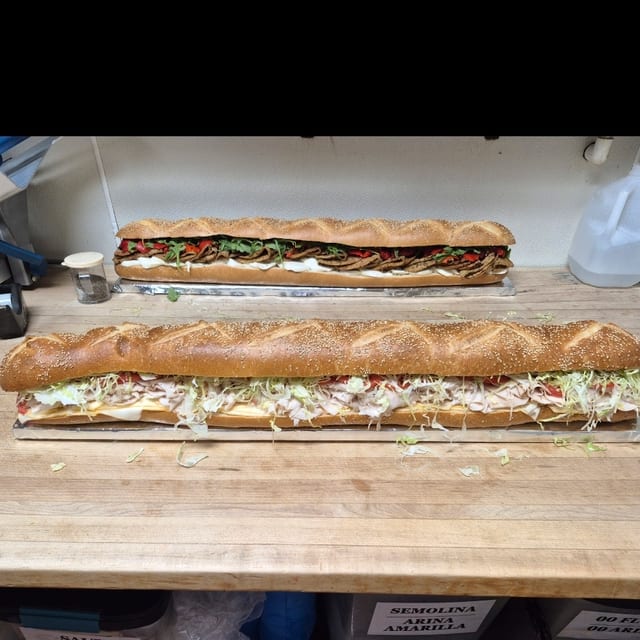 3 and 6 foot subs.